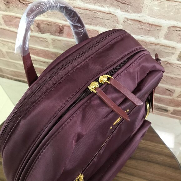 NEW Tumi Voyageur Carson Backpack Bag IN Dark Red - Picture 10 of 10